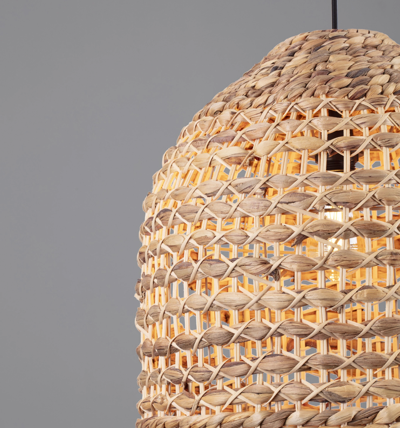 Sari Dome Natural Woven Pendant Light - ID 14812