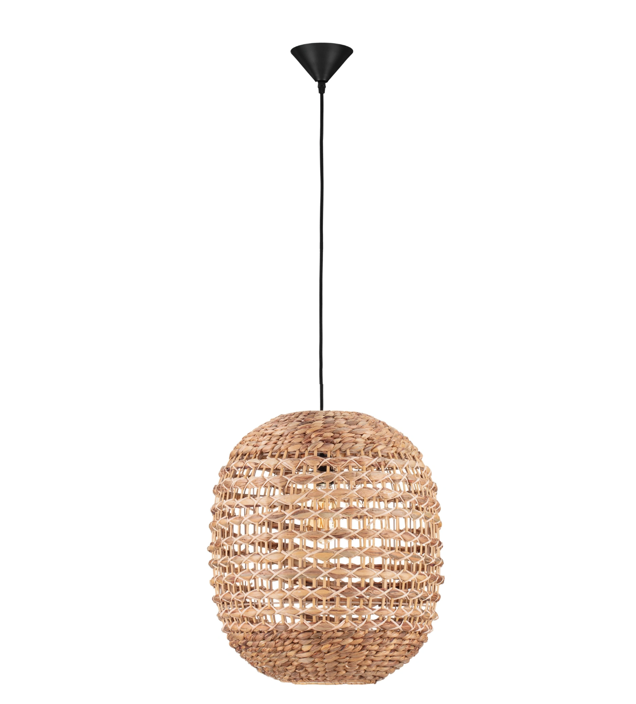 Sari Oval Natural Woven Pendant Light - ID 14813