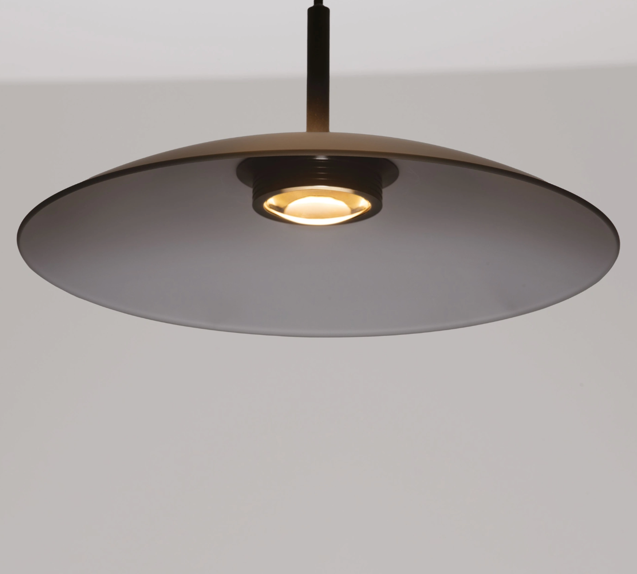 Life 40cm Smokey Glass Disc Pendant - ID 14830