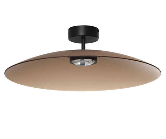 Life Flush 60cm Mocha Brown Glass Disc Light - ID 14837