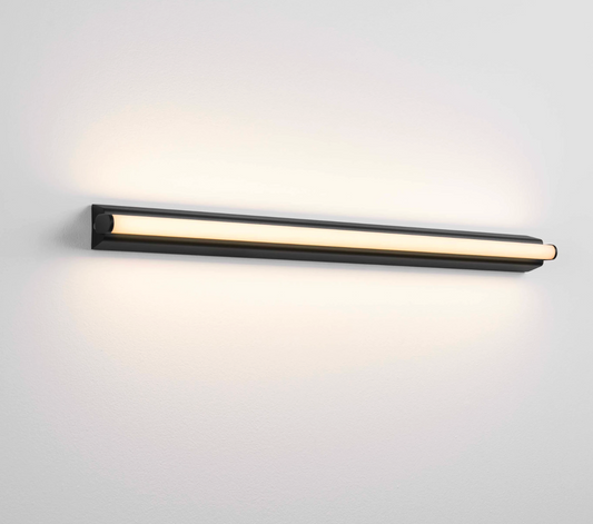 NL Endor Black Bathroom Wall Light IP44 - ID 14675