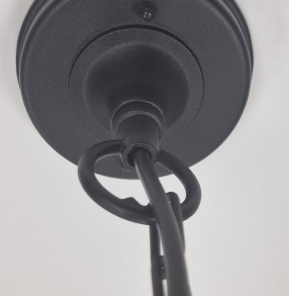 EFL Archway Black Mini Outdoor IP44 Lantern Pendant - ID 14726