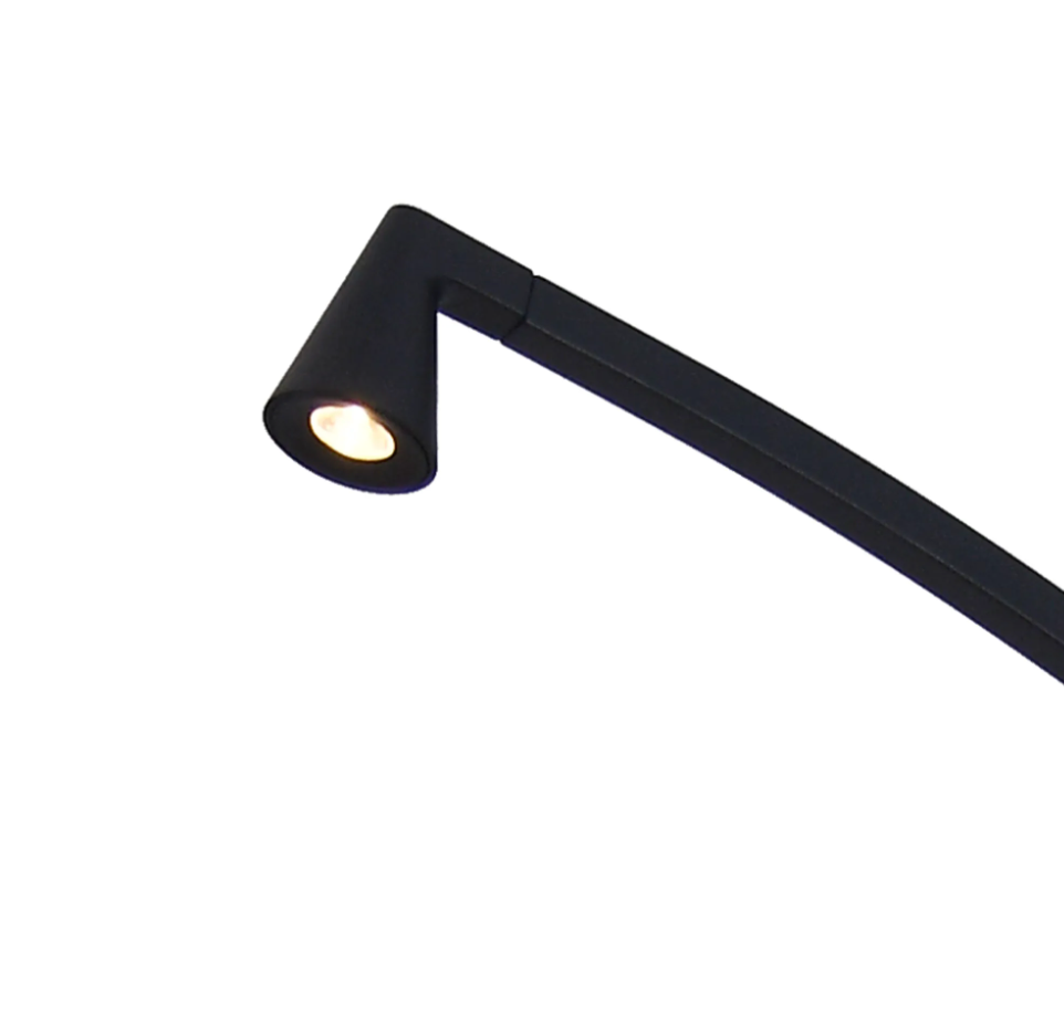 Minimalist Black Arched Floor Spot Lamp - ID 14912