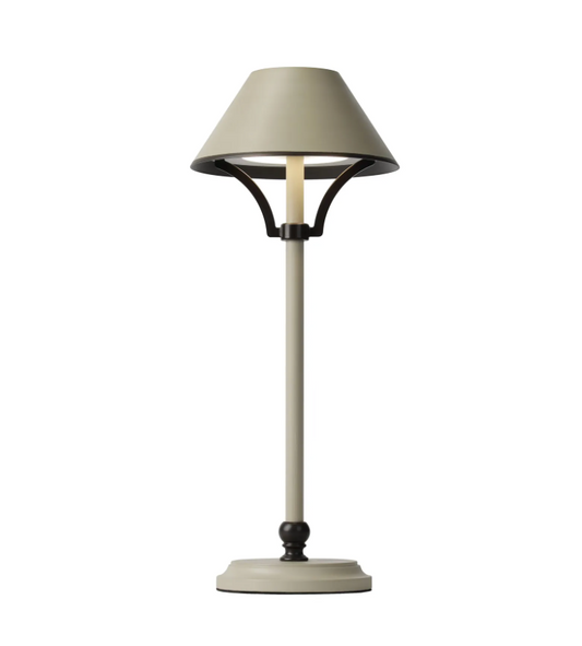 Cream and Bronze Portable Table Lamp - ID 14916