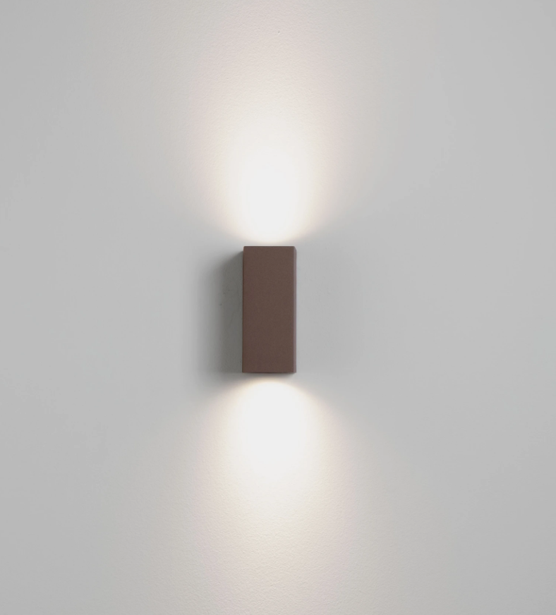 TOME Brown IP65 Outdoor 2lt Wall Light - ID 14922