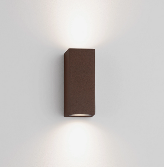 TOME Corten IP65 Outdoor 2lt Wall Light - ID 14923