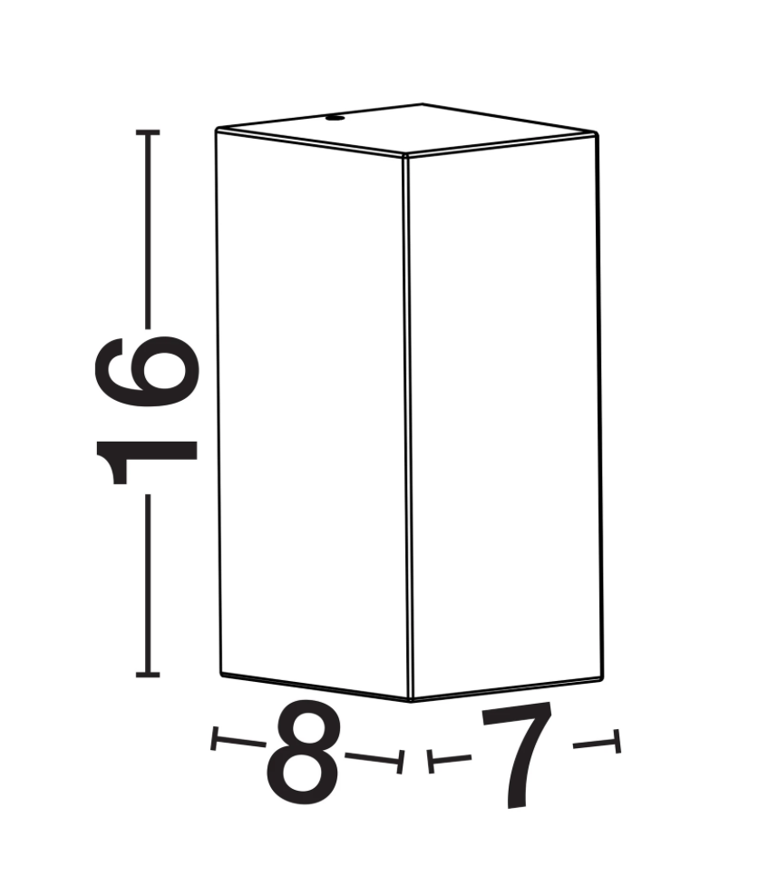 TOME Orange IP65 Outdoor 2lt Wall Light - ID 14924