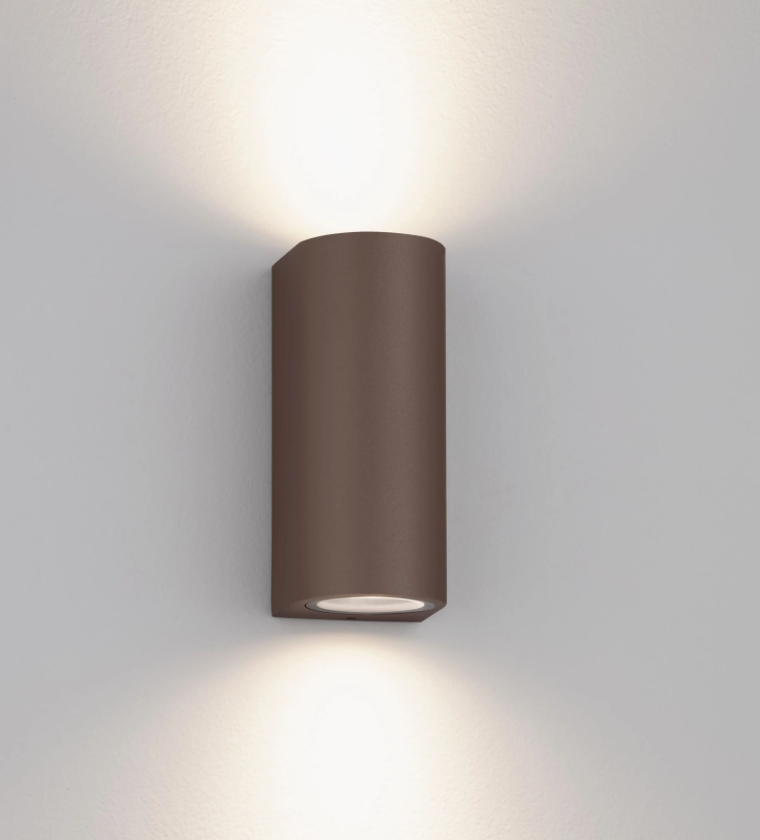 MORT Brown IP65 Outdoor Up Down Wall Light - ID 14930
