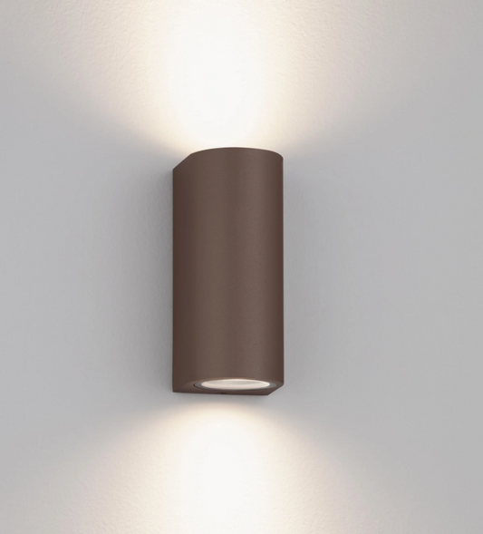 MORT Brown IP65 Outdoor Up Down Wall Light - ID 14930