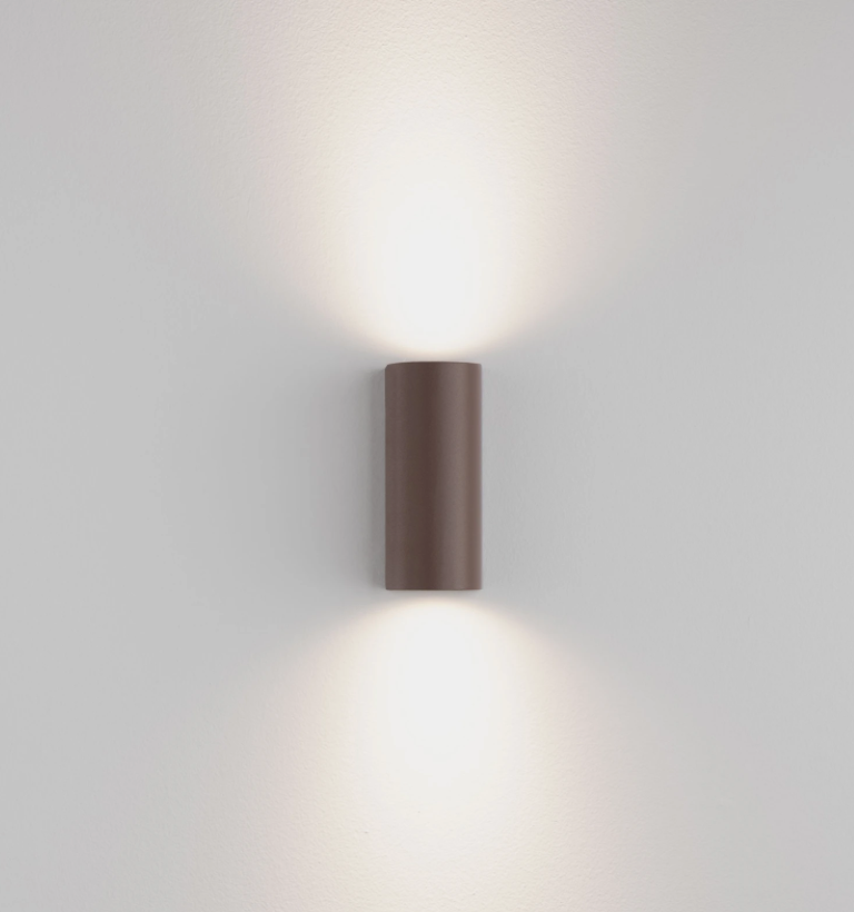 MORT Brown IP65 Outdoor Up Down Wall Light - ID 14930