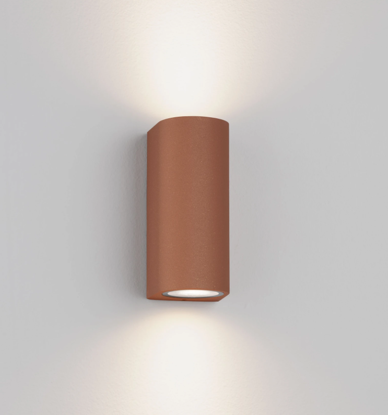 MORT Orange IP65 Outdoor Up Down Wall Light - ID 14932