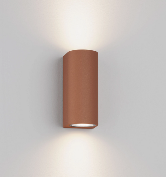 MORT Orange IP65 Outdoor Up Down Wall Light - ID 14932