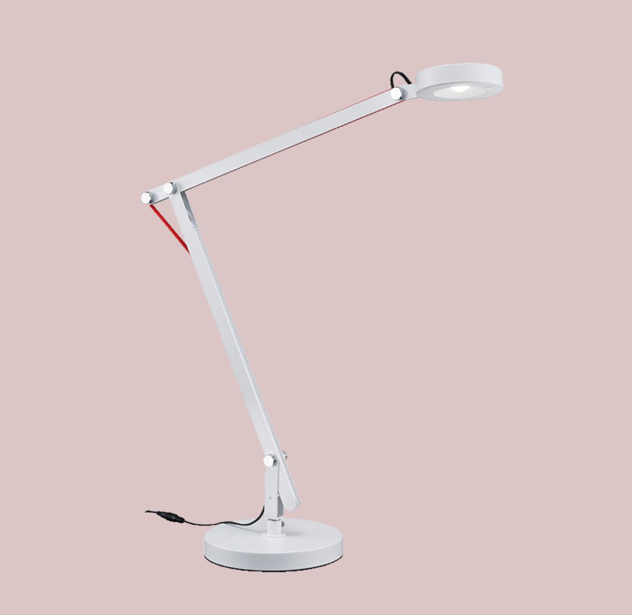 White Adjustable Arm LED Desk Lamp - ID 14947