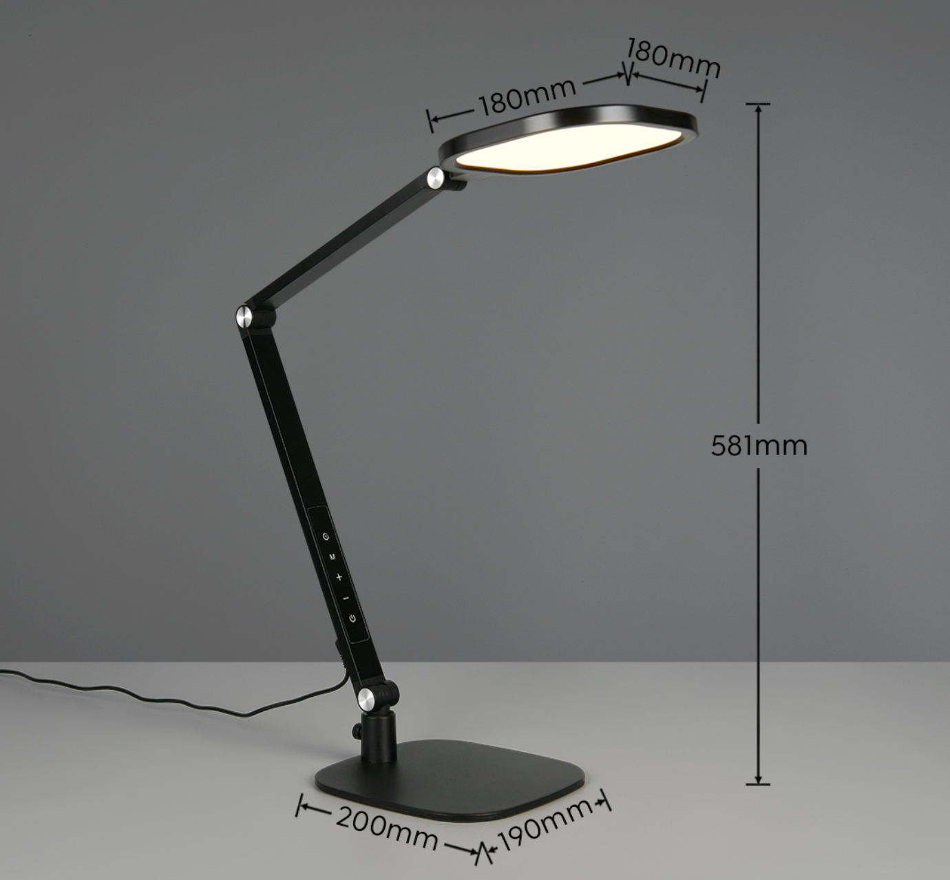 VERS Adjustable Black Desk Light - ID 14948
