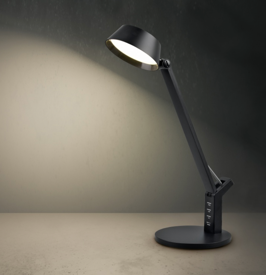 TARLA Adjustable Arm Black Desk Lamp - ID 14952