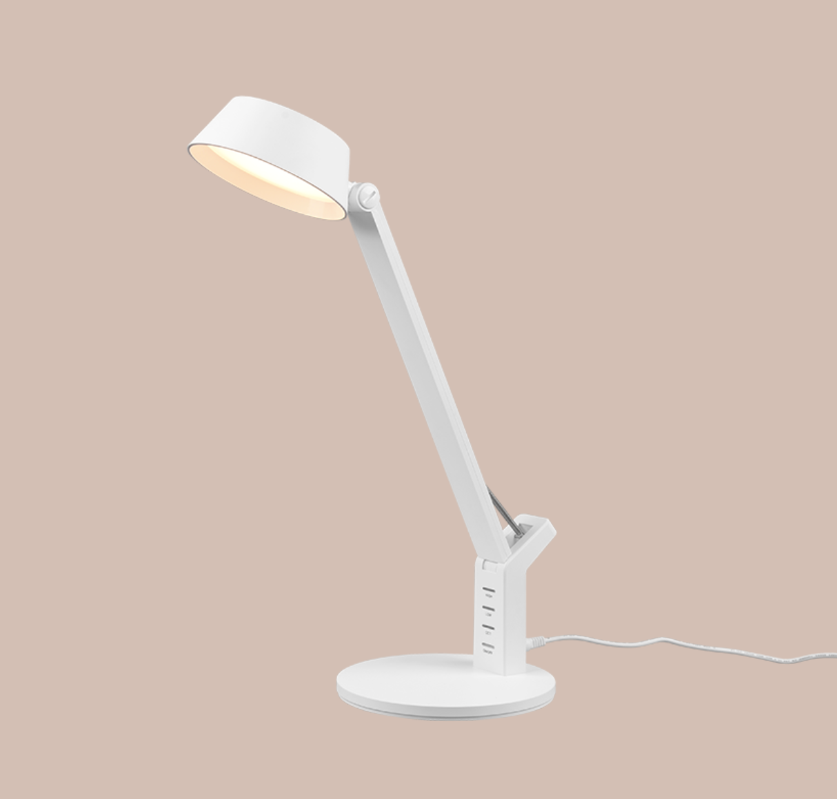 TARLA Adjustable Arm White Desk Lamp - ID 14953