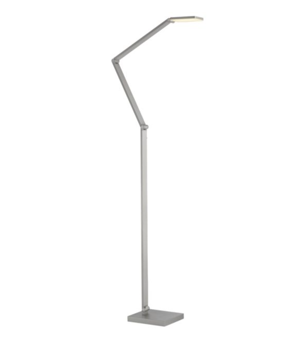 YAMS Adjustable Silver 8W LED Floor Lamp - ID 14957