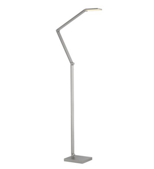 YAMS Adjustable Silver 8W LED Floor Lamp - ID 14957