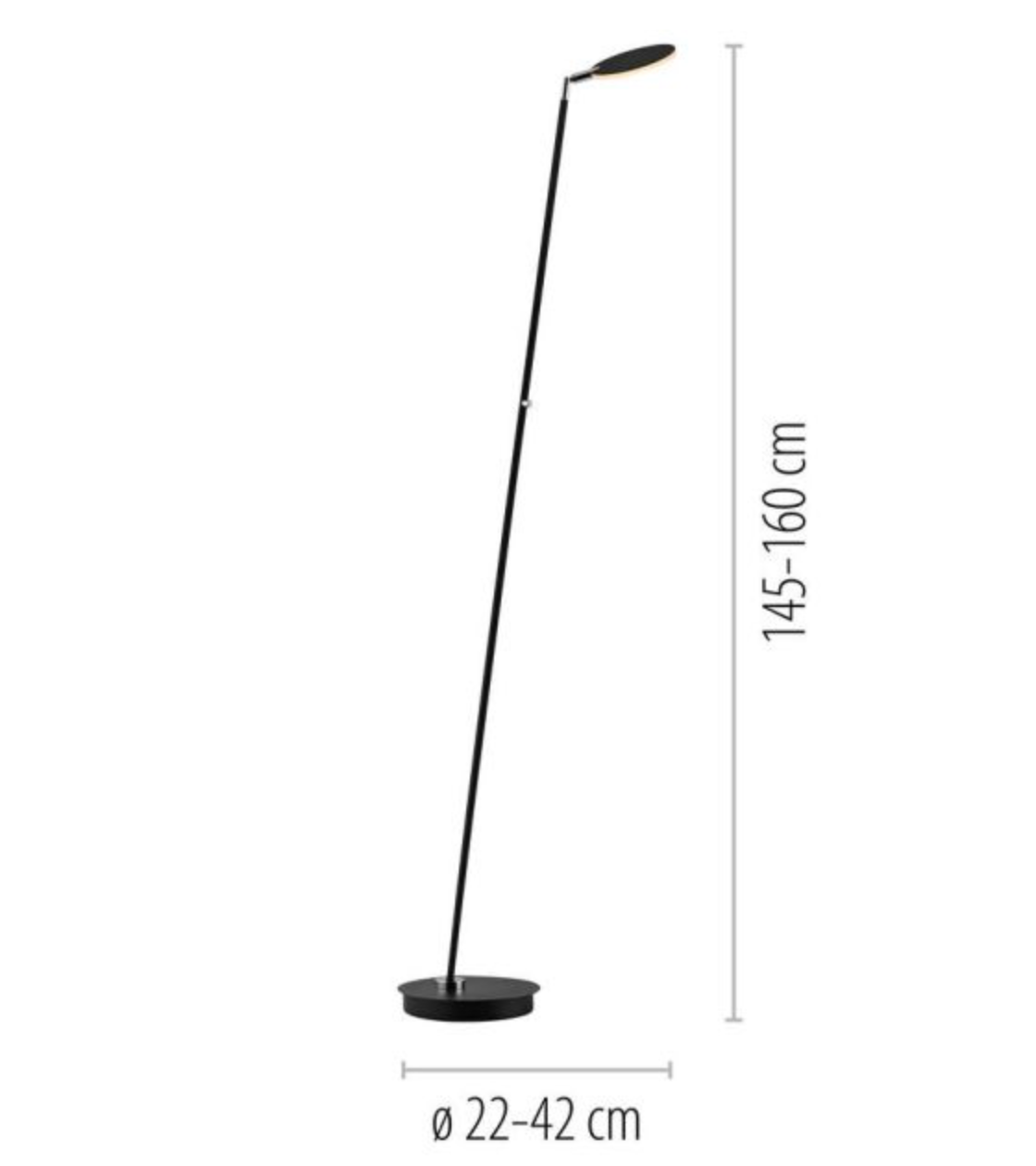 KUBE Wireless Black LED Floor Lamp - ID 14962