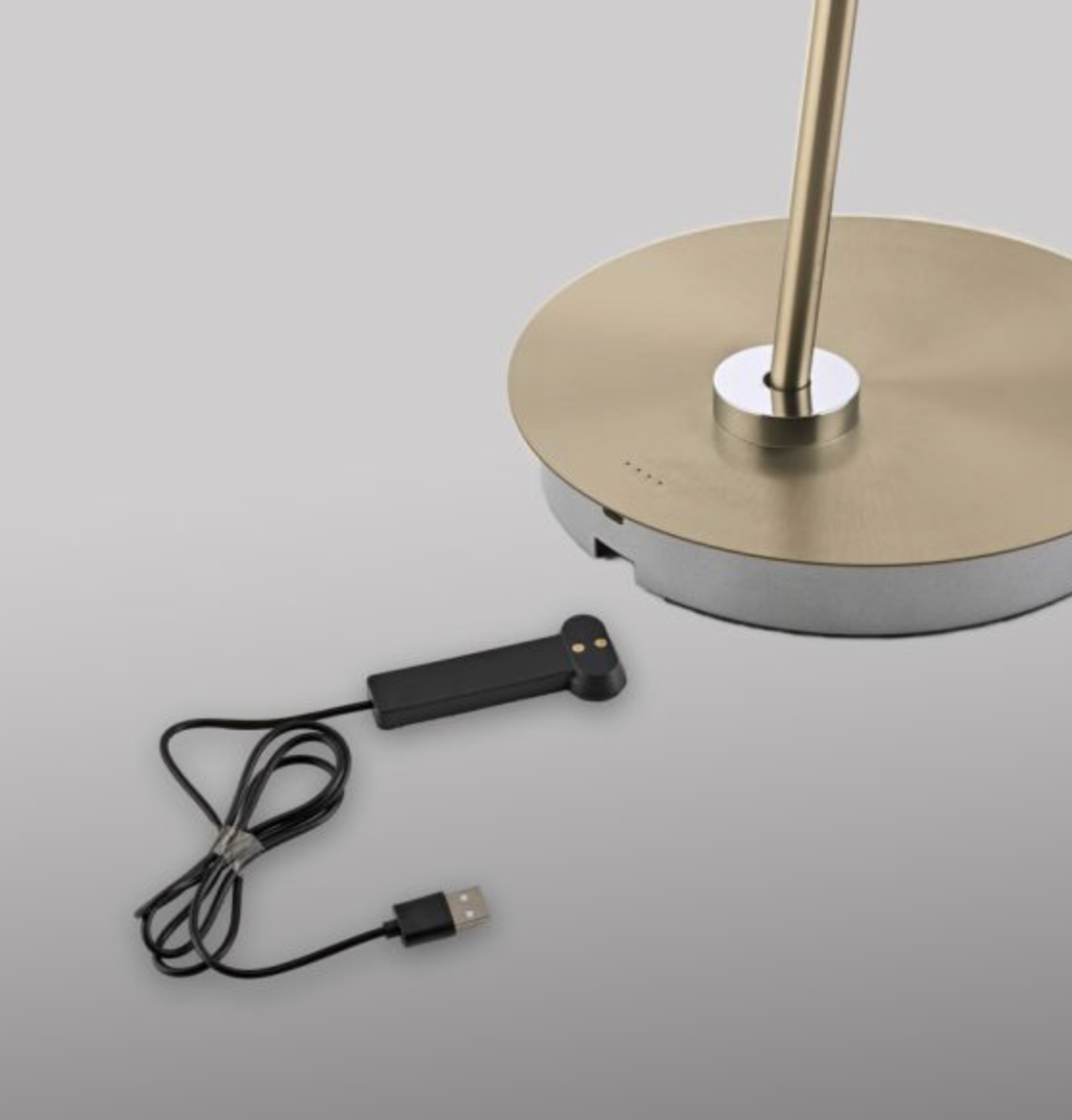 KUBE Wireless Brass LED Floor Lamp - ID 14963