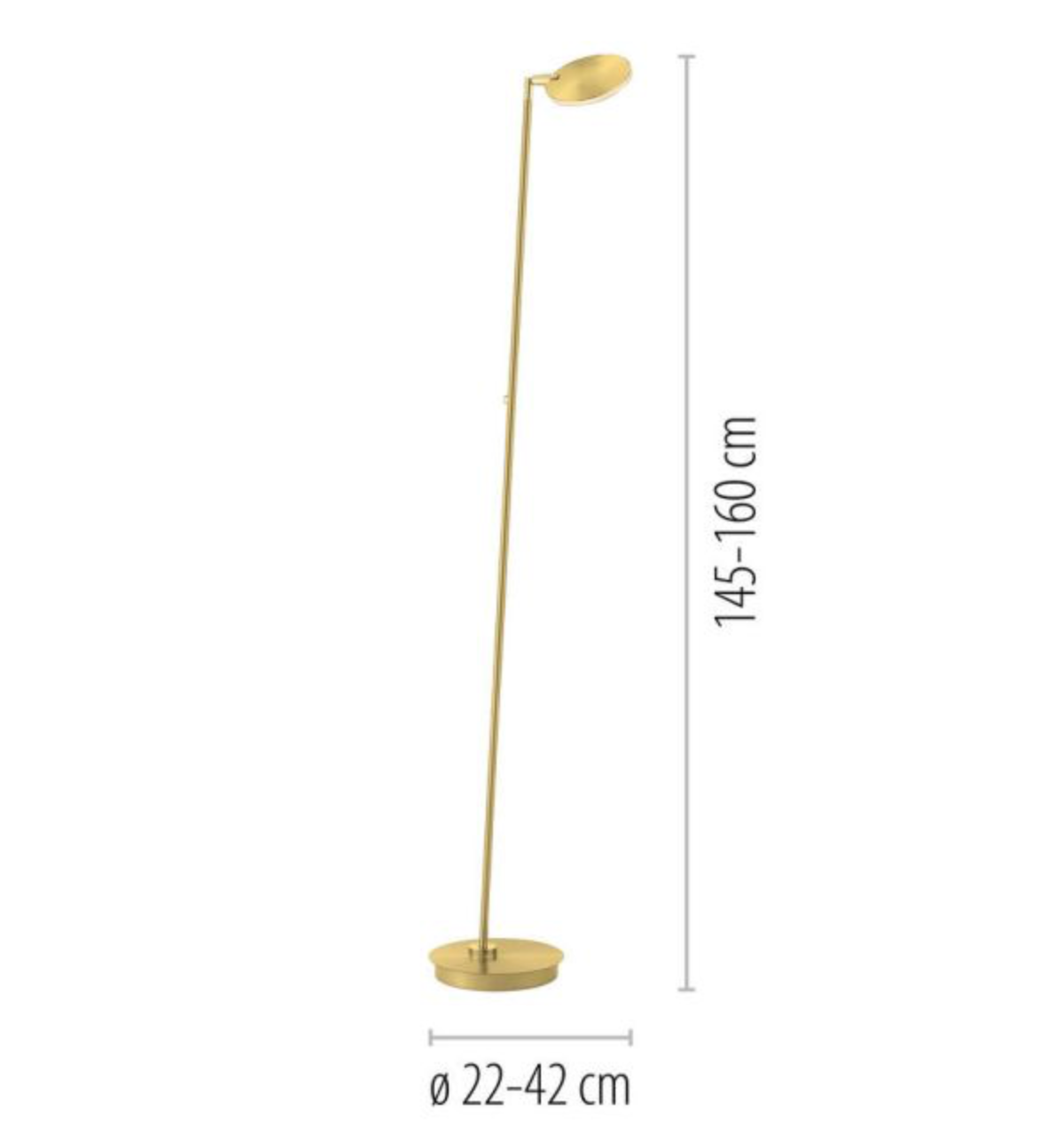 KUBE Wireless Brass LED Floor Lamp - ID 14963
