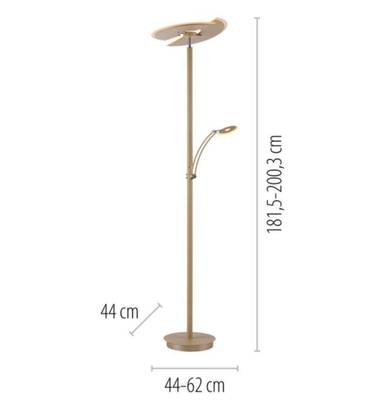 TRUM Adjustable Sand Mother and Child Floor Lamp - ID 14964