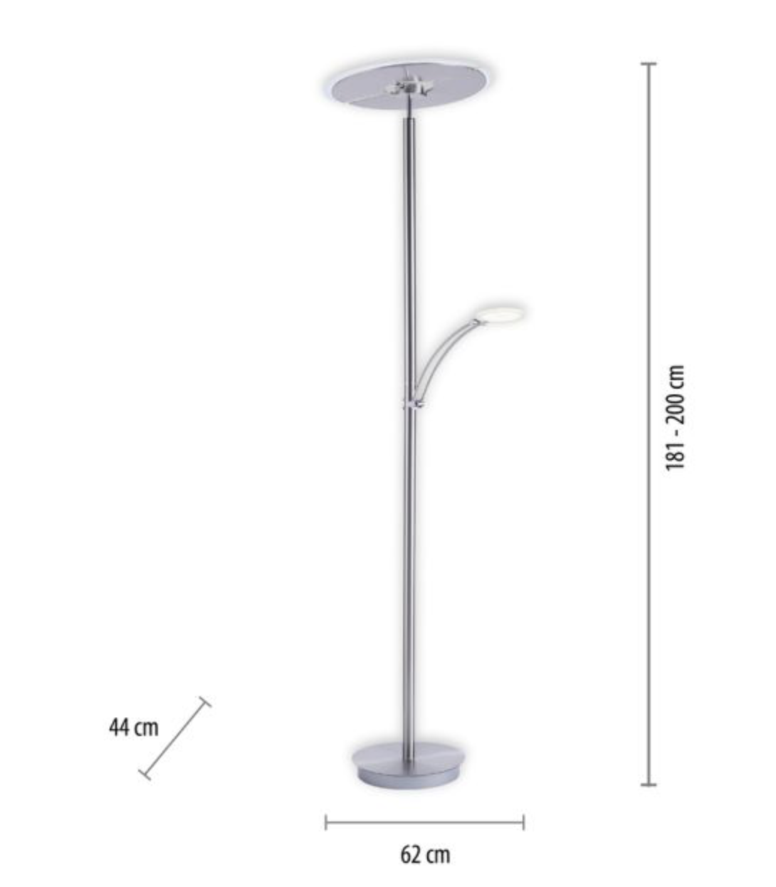 TRUM Adjustable Steel Mother and Child Floor Lamp - ID 149656