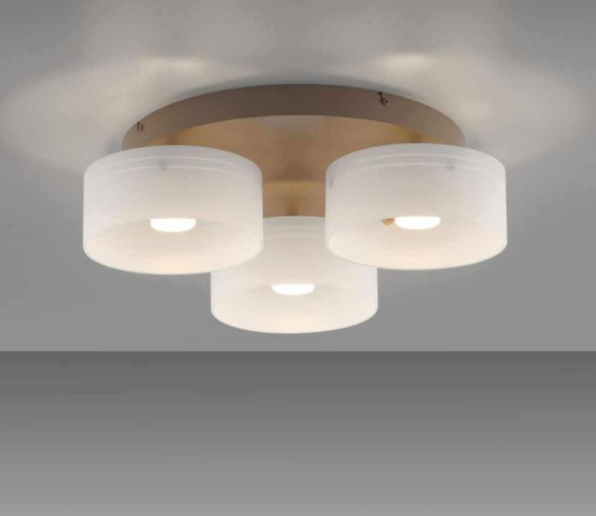 MAKI Sand LED 3 Light Flush Ceiling Light - ID 14974