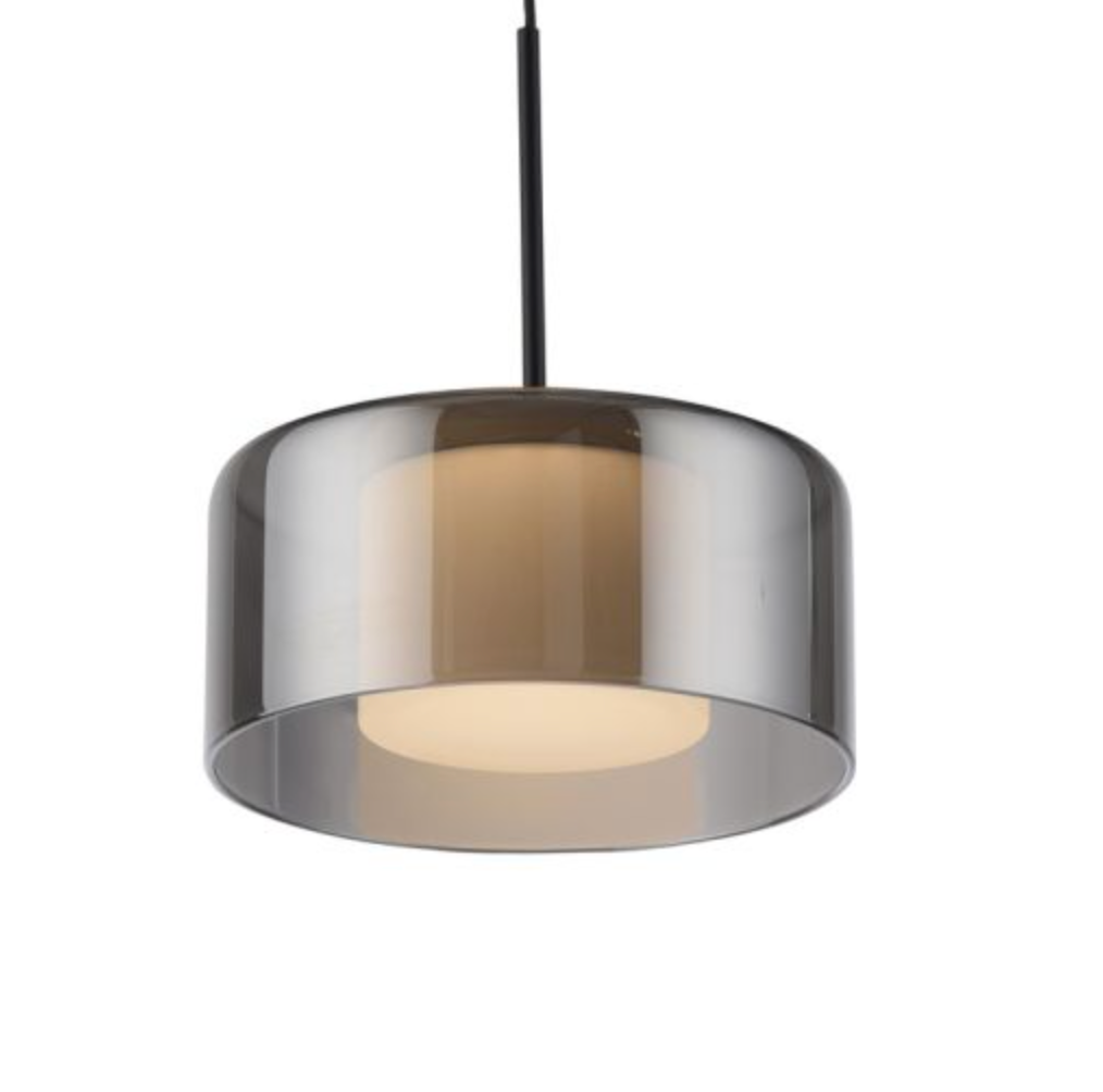 RALI Black and Smoked LED 3-Light Linear Pendant - ID 14986
