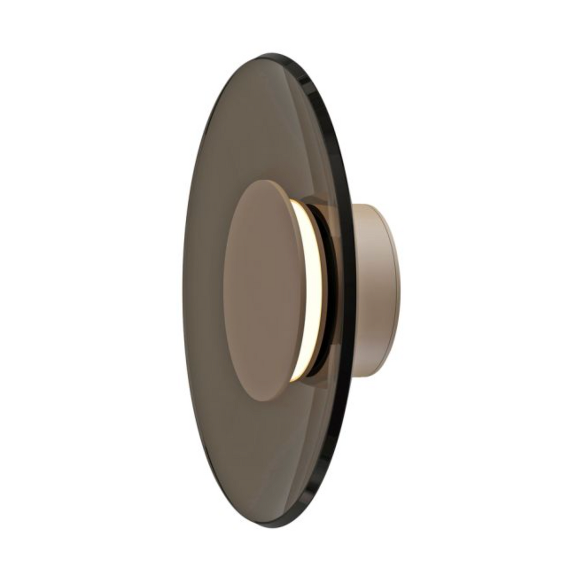 Eclipse LED Bronze Flush Wall Light - ID 15017