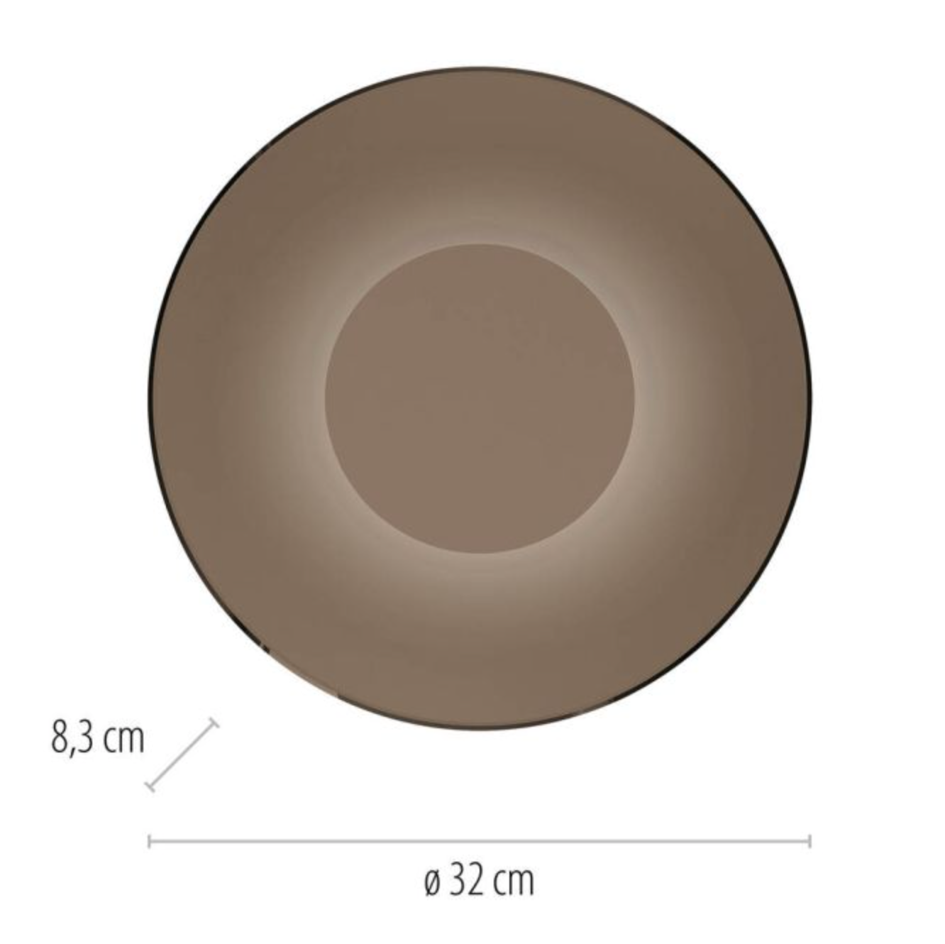 Eclipse LED Bronze Flush Wall Light - ID 15017