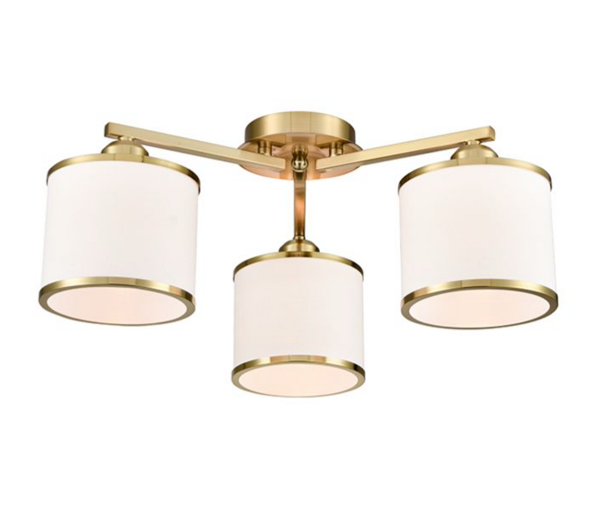 RIU Aged Brass 3lt Ceiling Light - ID 15041