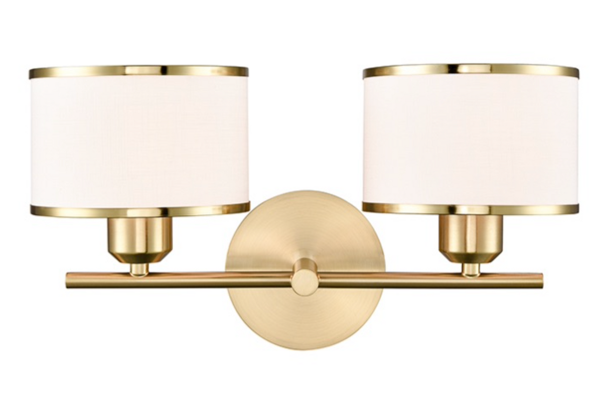 LARI Aged Brass 2lt Wall Light - ID 15044