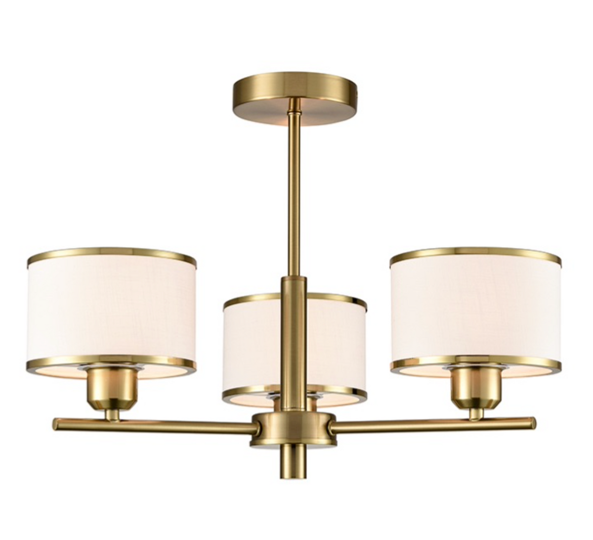 LARI Aged Brass 3lt Ceiling Light - ID 15045