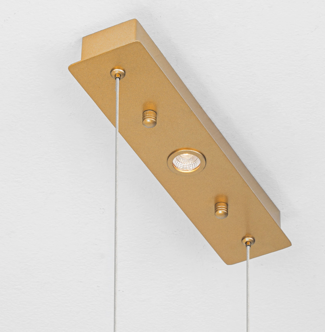 Sevra Gold Steel and Glass LED Single Pendant - ID 15054