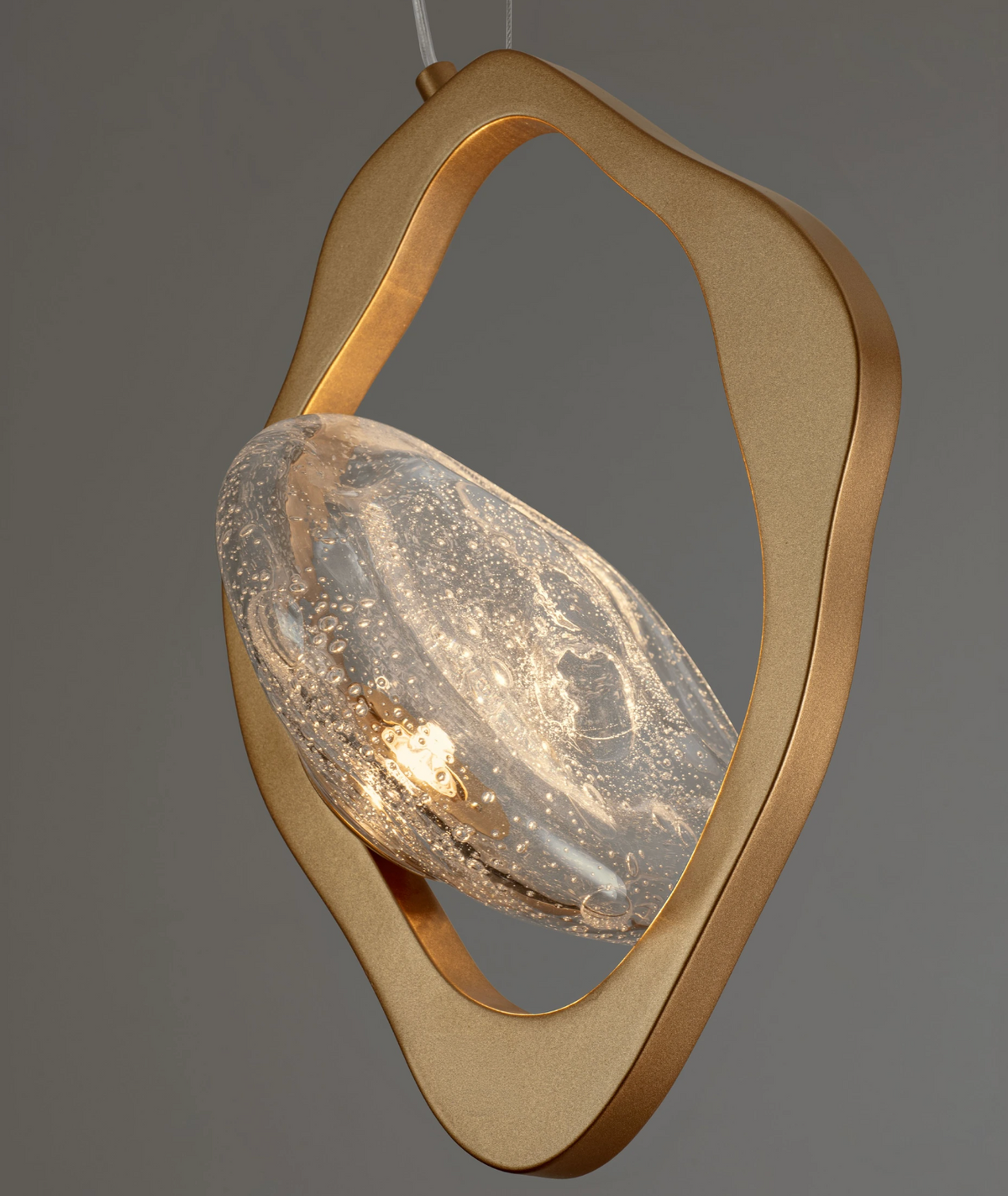 Ovell Decorative Gold 1 Light Single Pendant - ID 15064