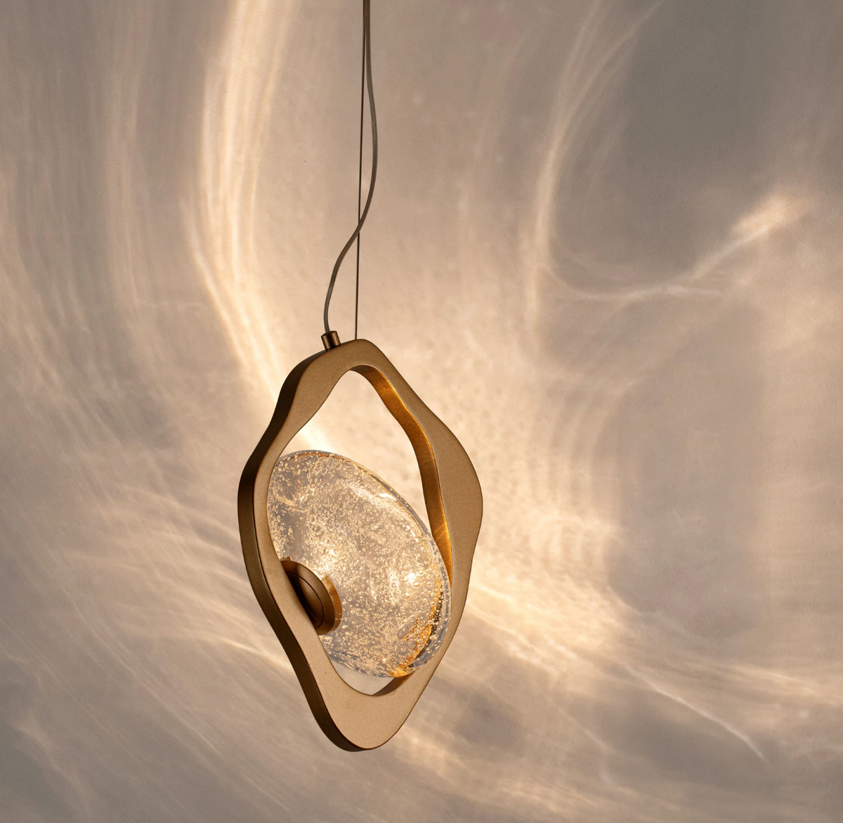 Ovell Decorative Gold 1 Light Single Pendant - ID 15064