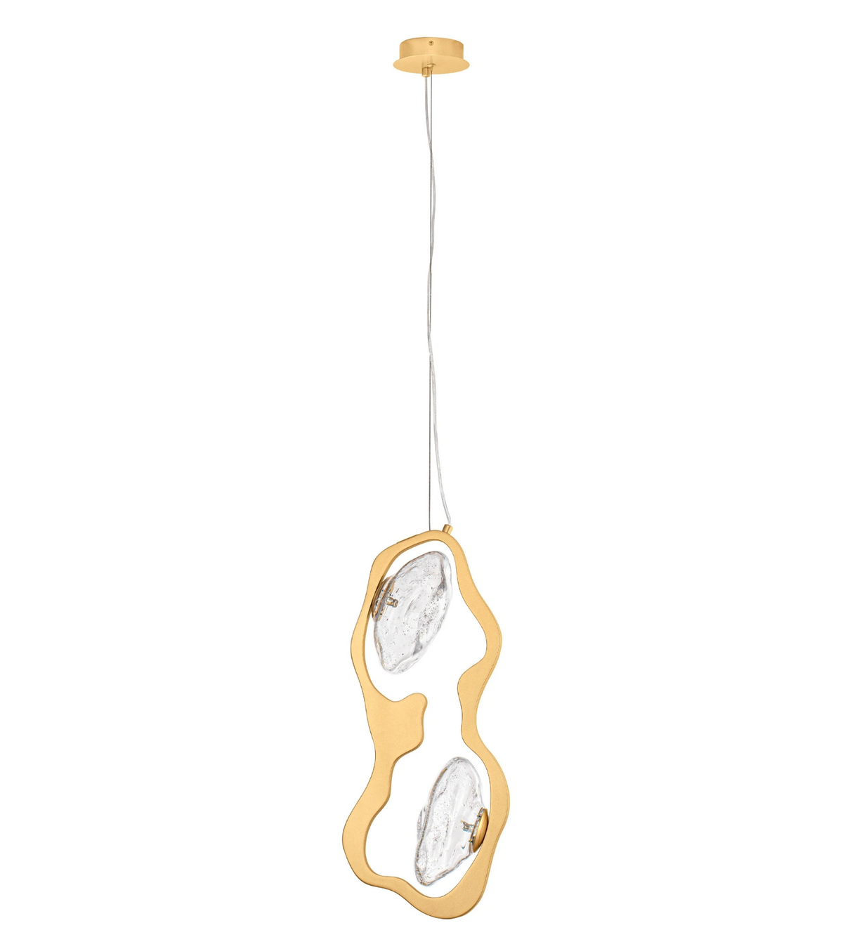 Ovell Decorative Gold 2 Light Pendant - ID 15065