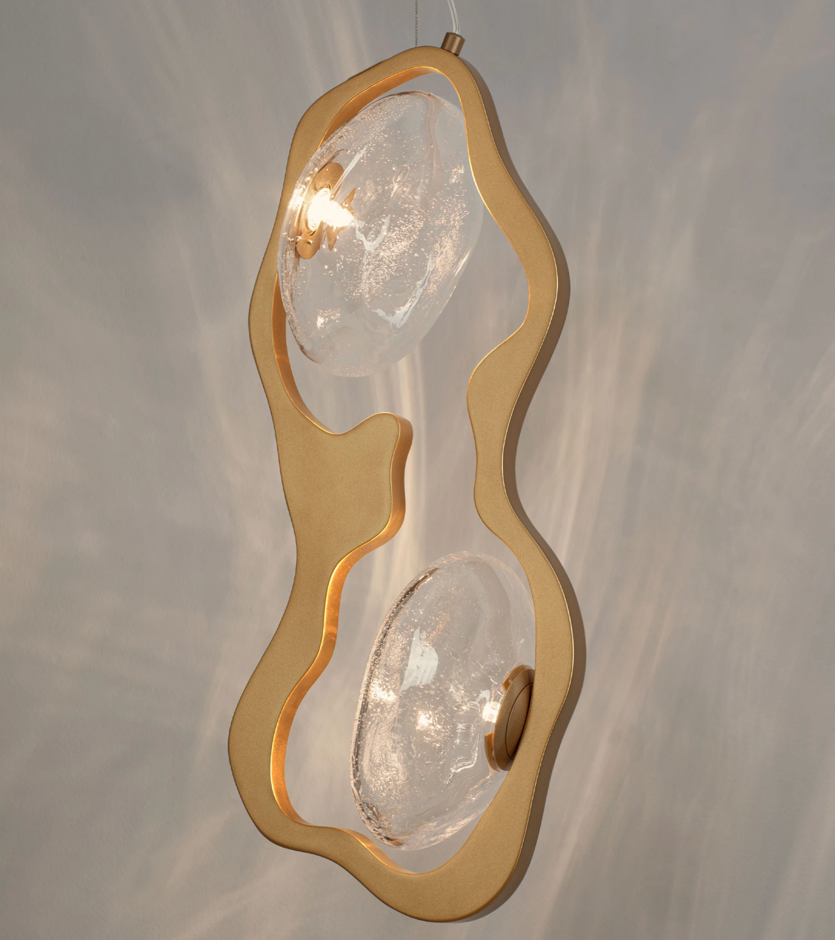 Ovell Decorative Gold 2 Light Pendant - ID 15065