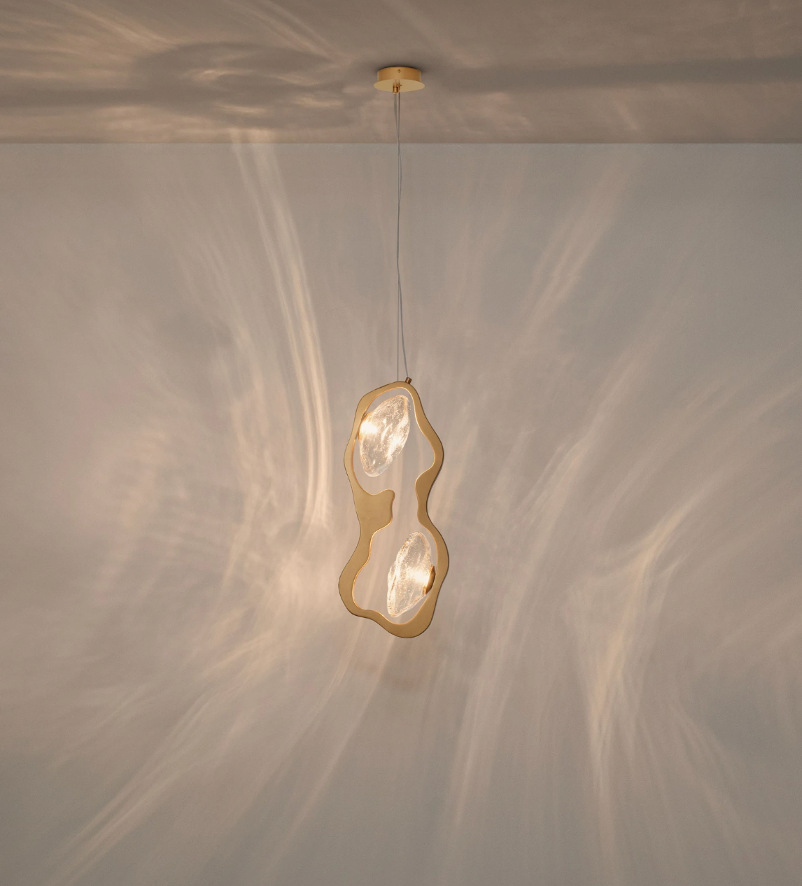 Ovell Decorative Gold 2 Light Pendant - ID 15065