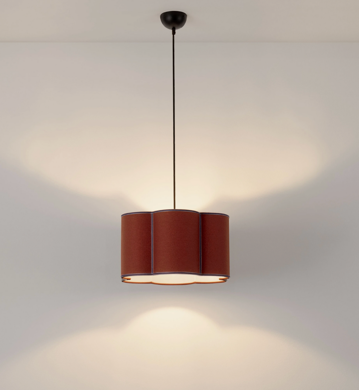 OSY Scalloped Red Single Pendant - ID 15083