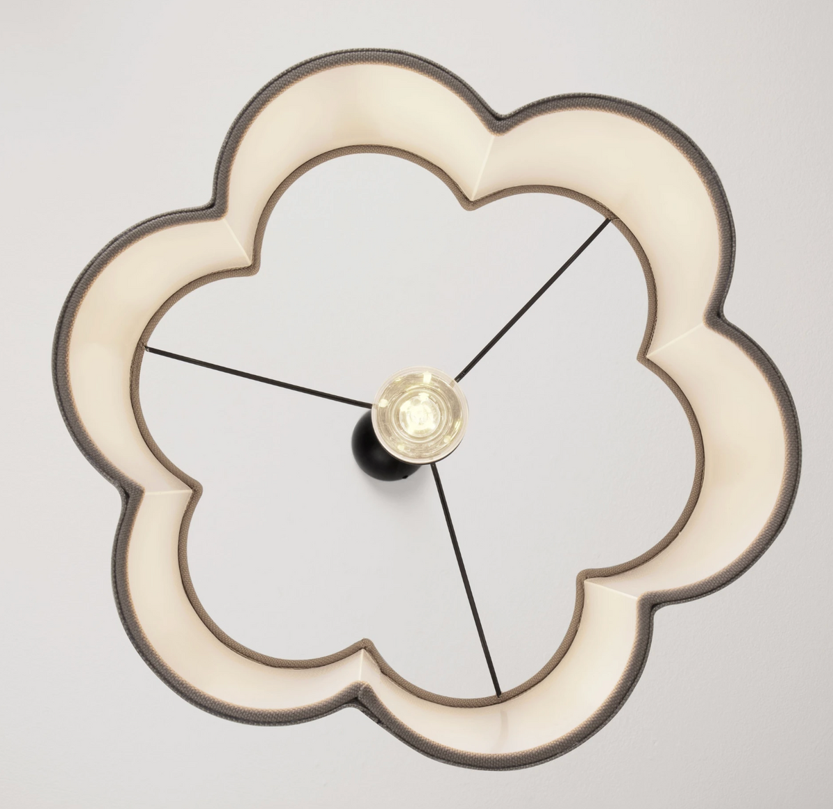 OSY Scalloped Grey Single Pendant - ID 15084