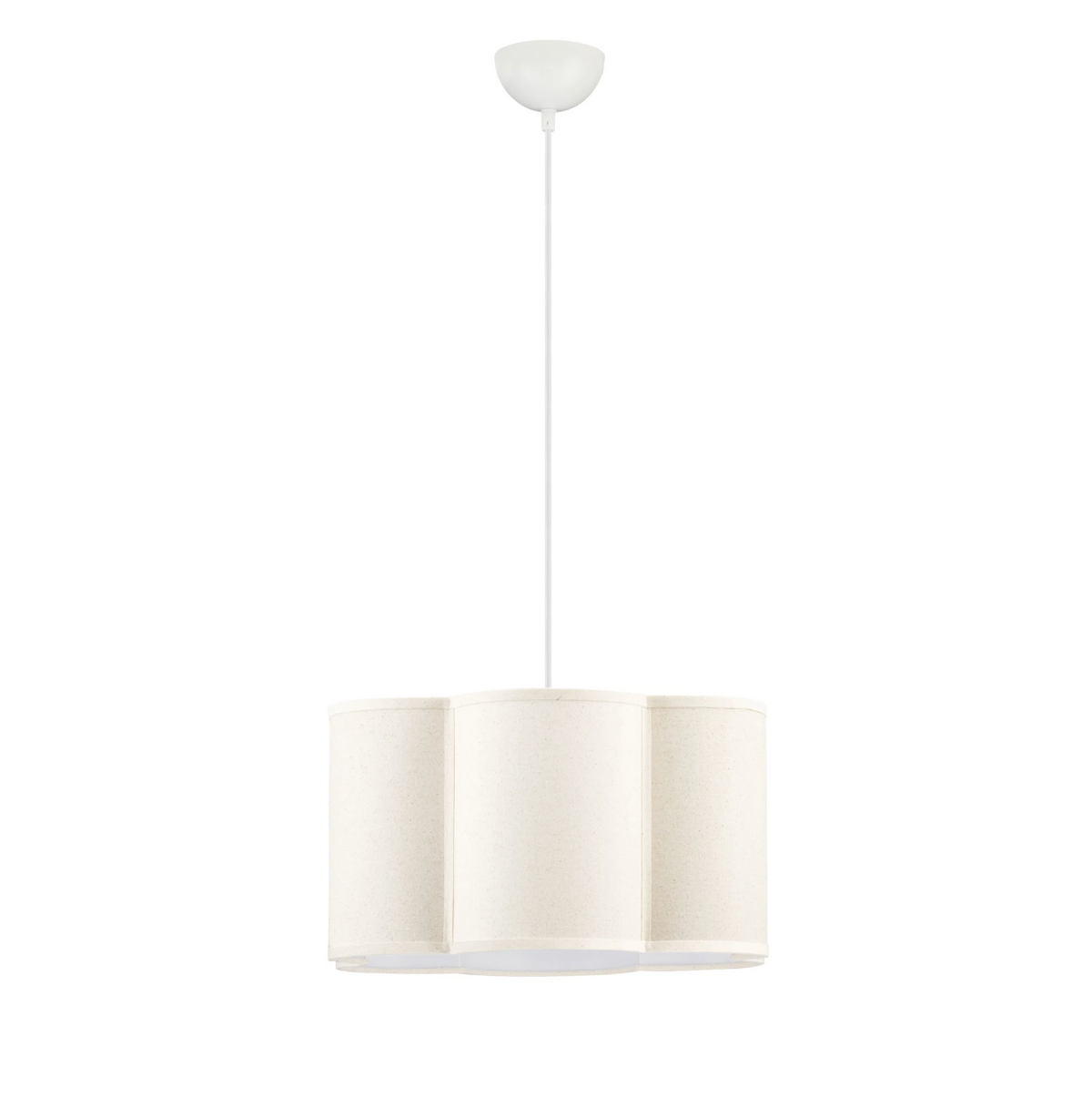 OSY Scalloped Beige Single Pendant - ID 15085