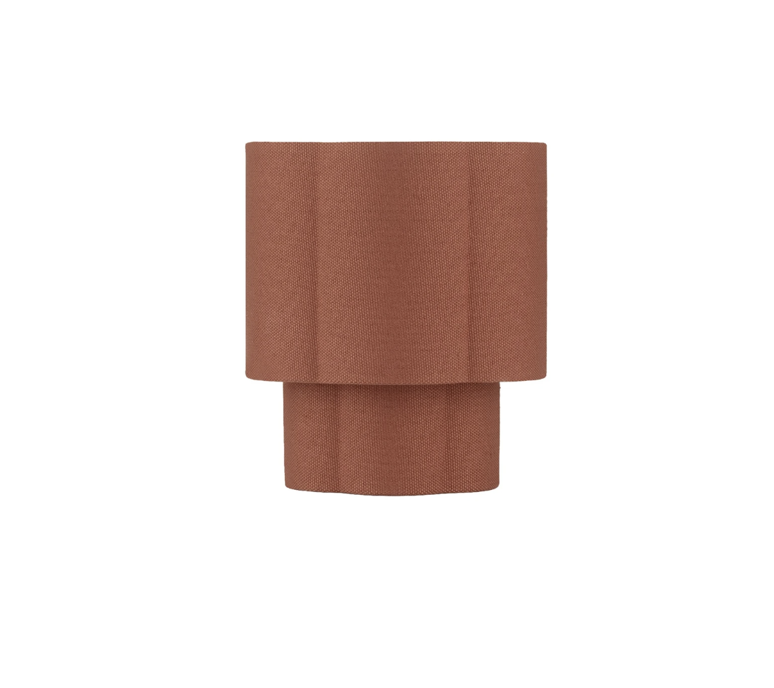 OSY Scalloped Red Table Lamp - ID 15086