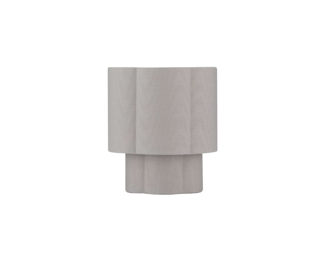 OSY Scalloped Grey Table Lamp - ID 15087
