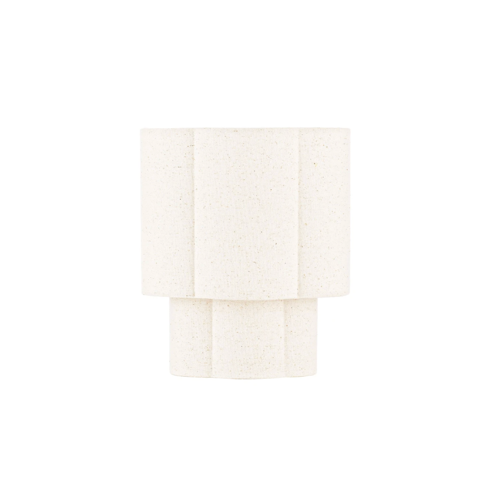 OSY Scalloped Beige Table Lamp - ID 15088