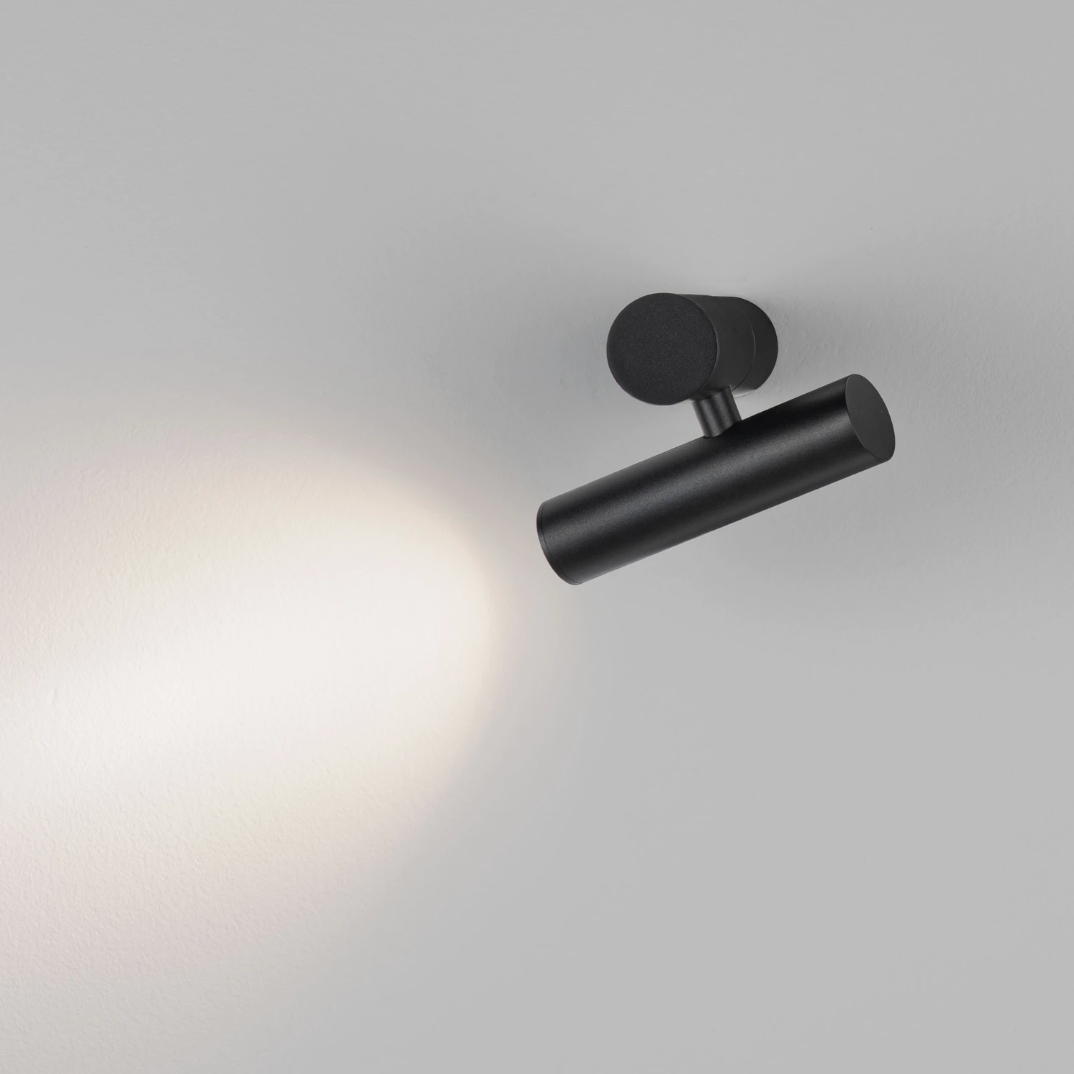Leva Spot Sleek Black Wall Light - ID 15092