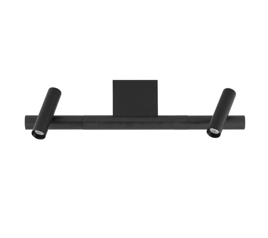 Leva Spot Sleek Black Twin Ceiling Light - ID 15093
