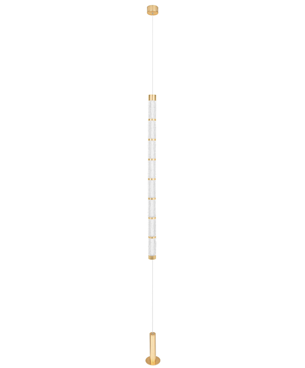 Coro Gold & Textured Glass Floor Lamp - ID 15097