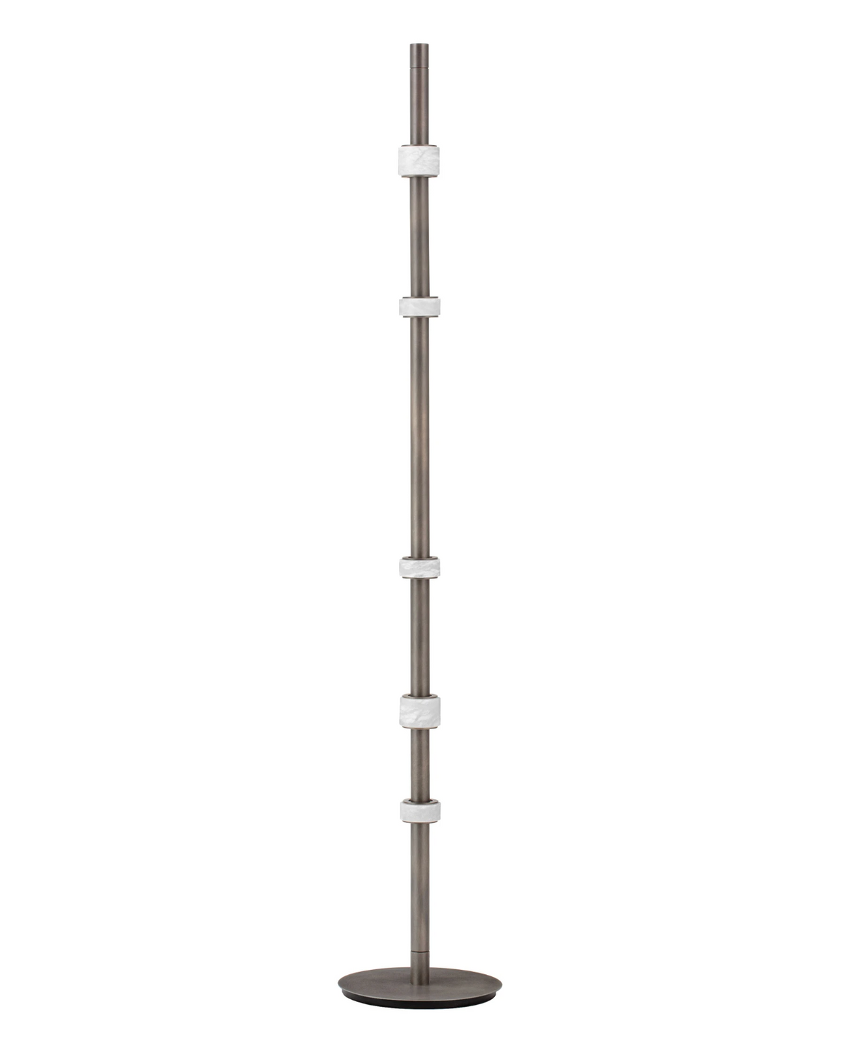 Rowl Anthracite & Alabaster Decorative Floor Lamp - ID 15111